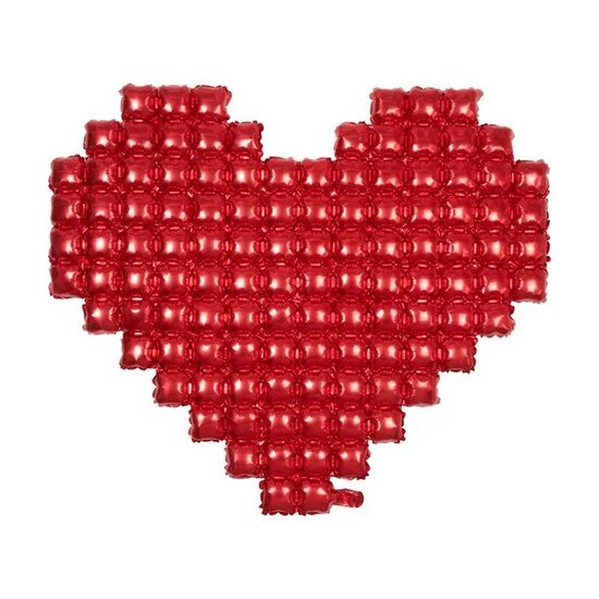 Dekoratīvais folija fons "Sirsniņa", sarkanā krāsa, 90x100 cm